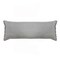 Laddha Home Designs 36" Gray Solid Fringe Lumbar Throw Pillow